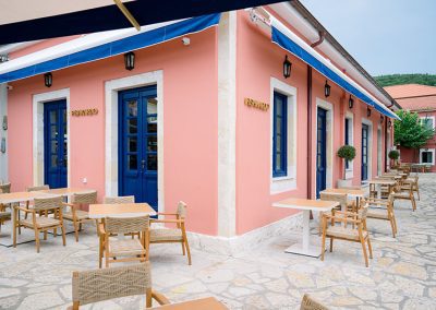 Fishkardo seaside restaurant Fiskardo Kefalonia by Siaini Architecture